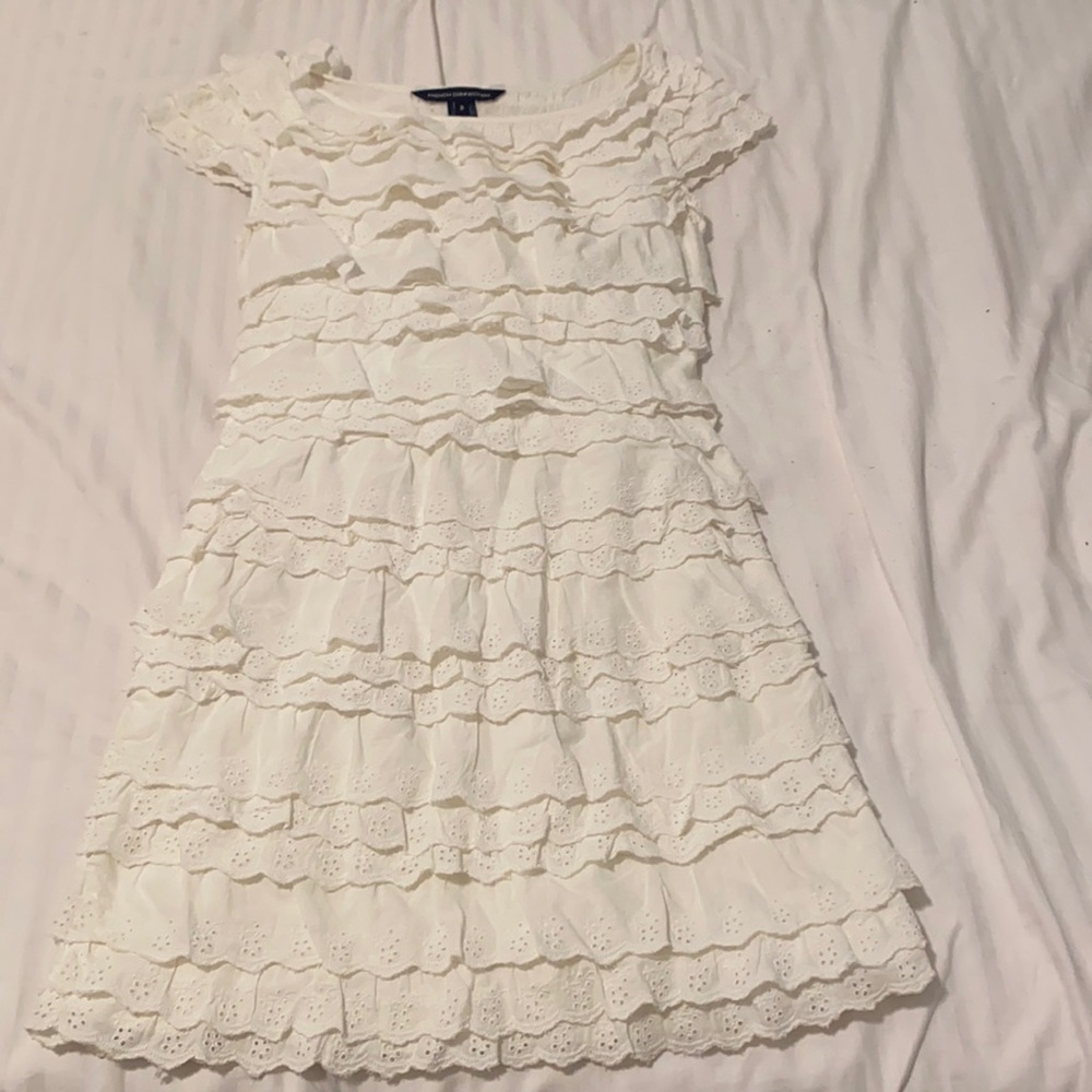 French Connection white short mini dress